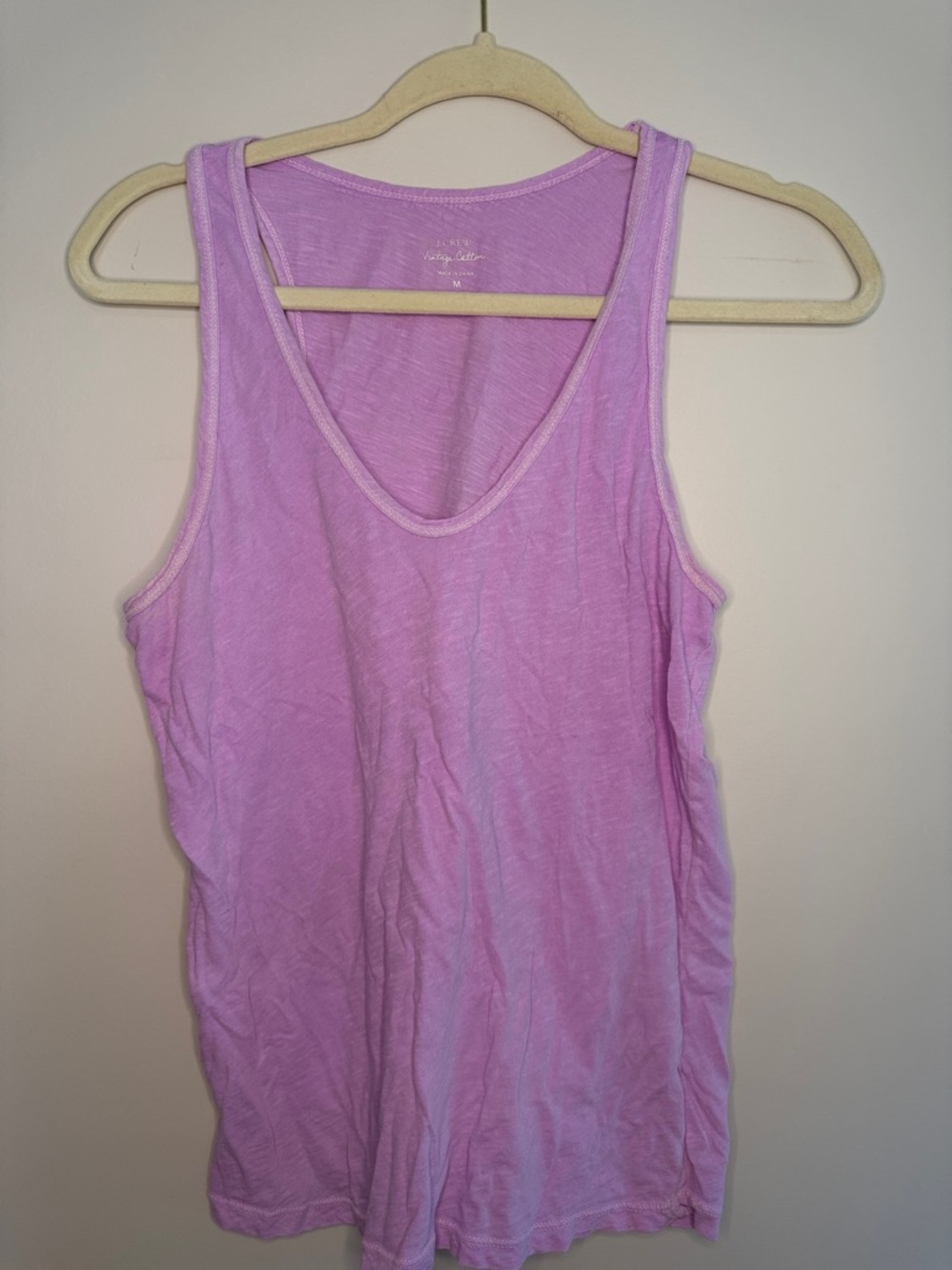 J. Crew Lavender Scoop Neck Tank Top - 100% Cotton